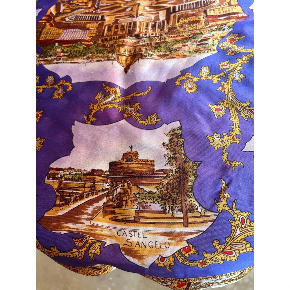 Vintage Roma Italy Scarf